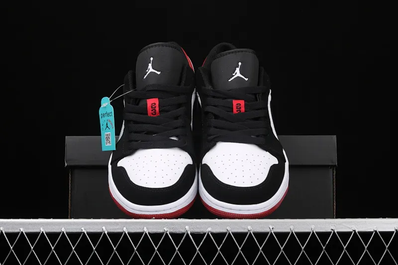 All Categories Air Jordan Jordan Series Basketball Shoes Air Jordan 1 Low New Version Air Jordan 1 Low AJ1 Joe 1 Low Top Leather Black Toe 553558-116